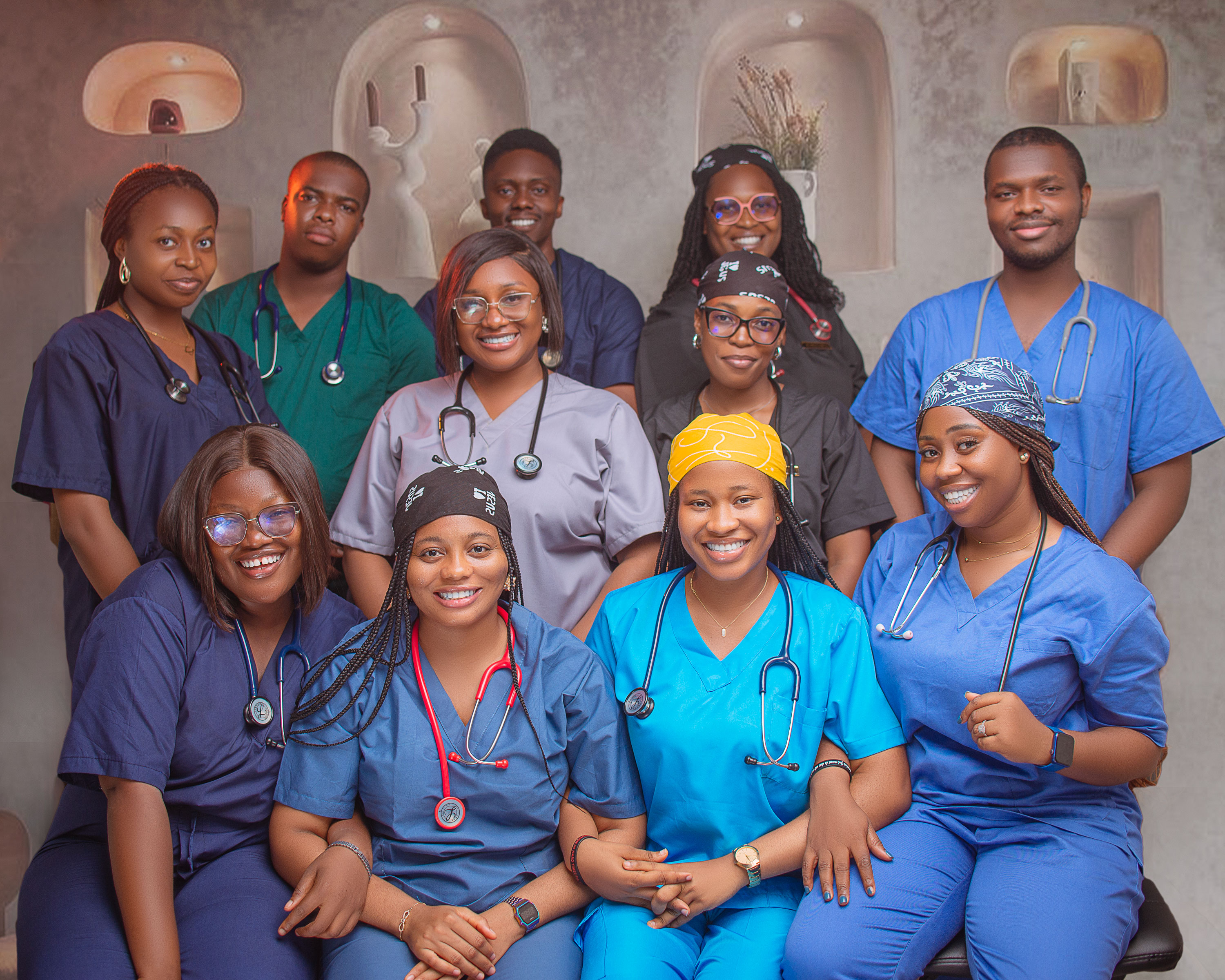 Medical professionals working together